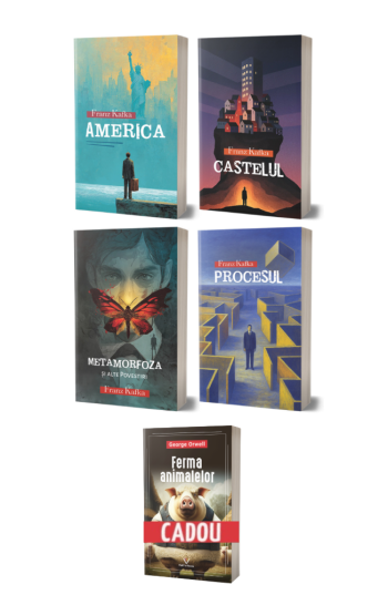Pachet Franz Kafka + Ferma Animalelor - George Orwell (cadou)