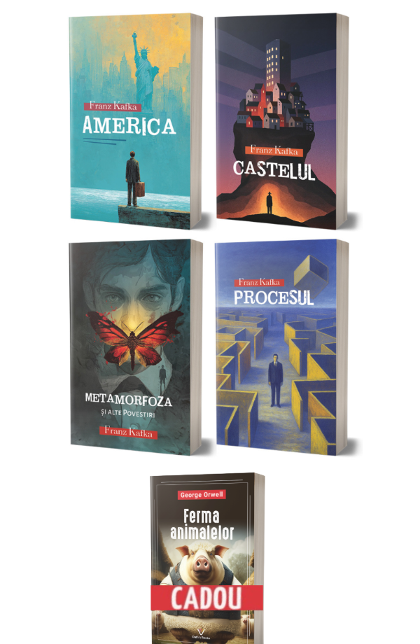 Pachet Franz Kafka + Ferma Animalelor - George Orwell (cadou)