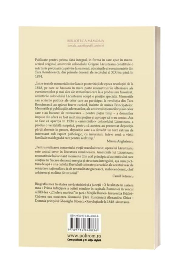 Amintirile colonelului Lacusteanu - Grigore Lacusteanu Amintirile colonelului Lacusteanu - Grigore Lacusteanu
