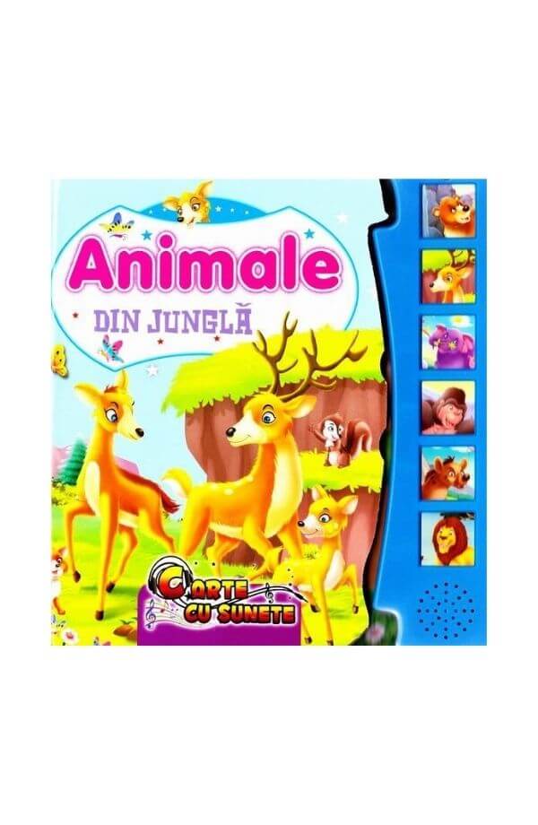 Animale din jungla - carte cu sunete Animale din jungla - carte cu sunete