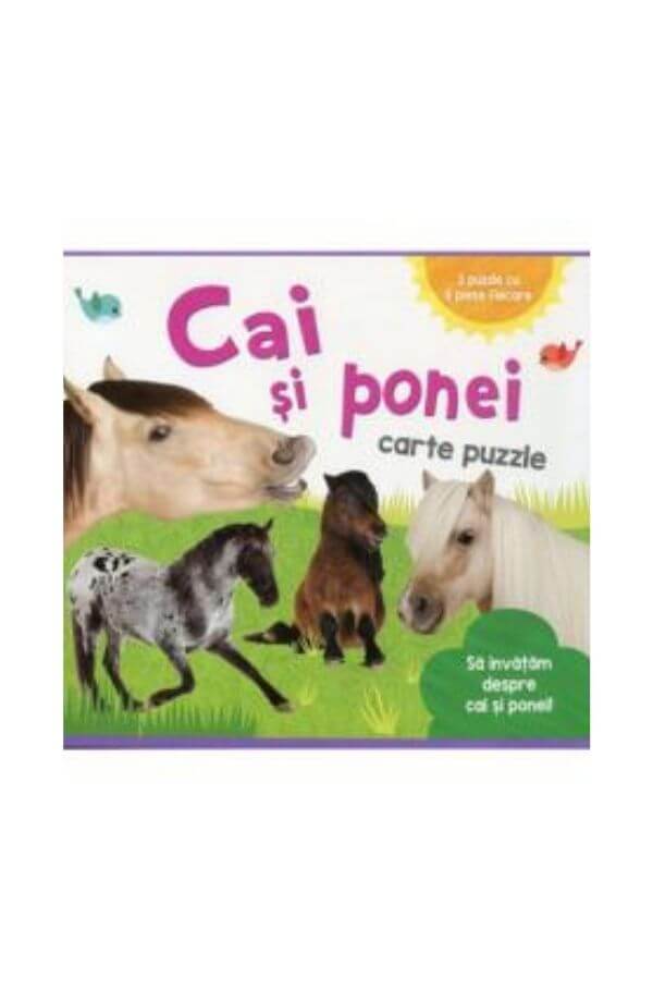 Cai si ponei. Carte puzzle Cai si ponei. Carte puzzle