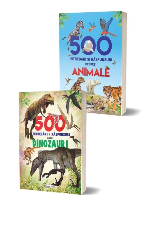 Pachet 1000 de intrebari si raspunsuri ( Dinozauri + Animale )