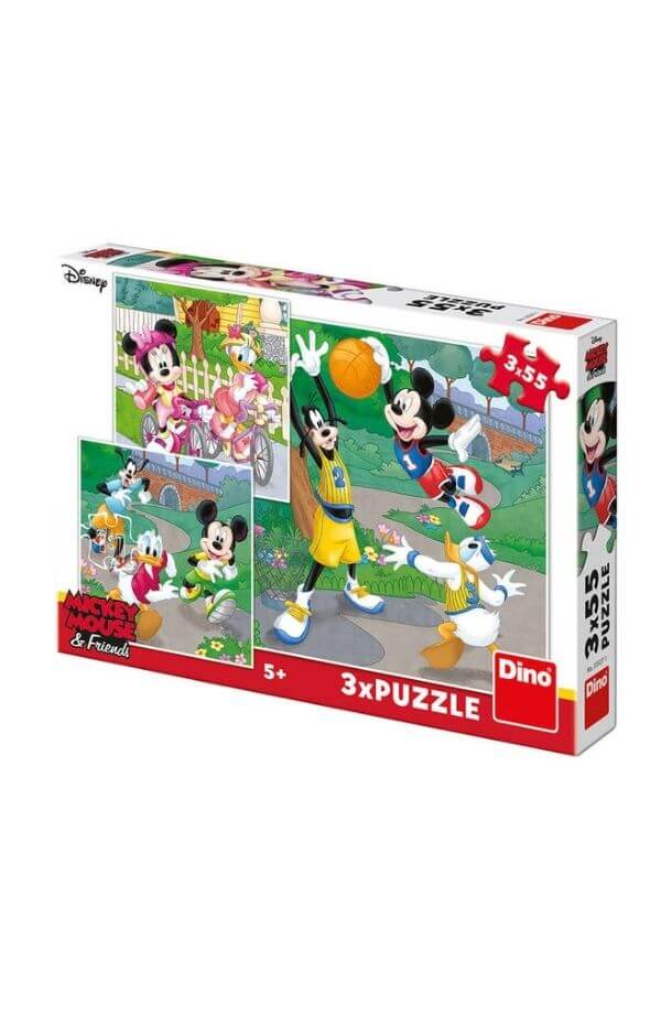 Puzzle 3 in 1 - MICKEY AND MINNIE ATLETI (3 x 55) Puzzle 3 in 1 - MICKEY AND MINNIE ATLETI (3 x 55)