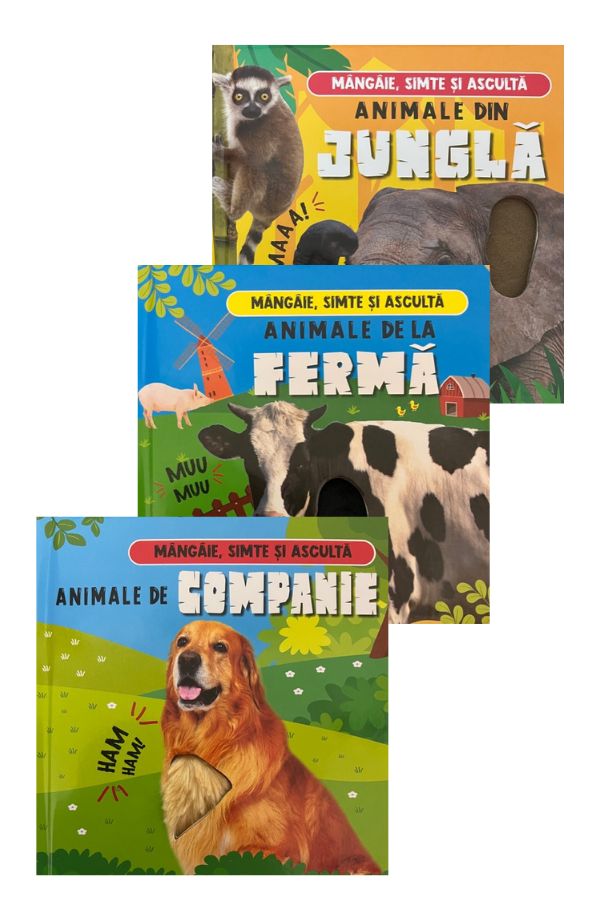 Pachet Animale indragite - Mangaie, simte si asculta Pachet Animale indragite - Mangaie, simte si asculta