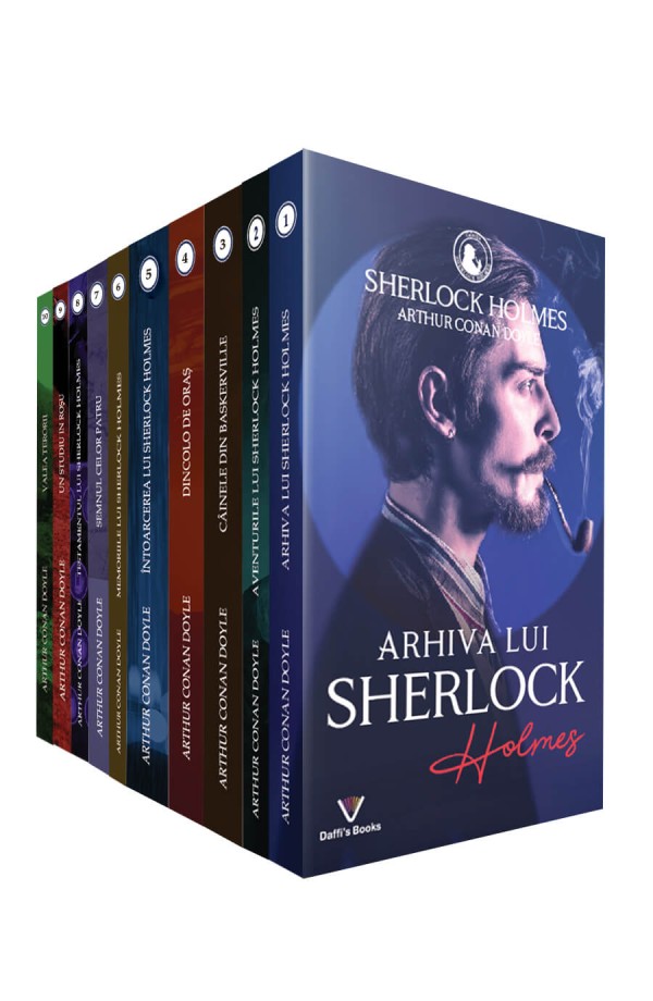 Pachet Sherlock Holmes (10 Volume) - Arthur Conan Doyle Pachet Sherlock Holmes (10 Volume) - Arthur Conan Doyle